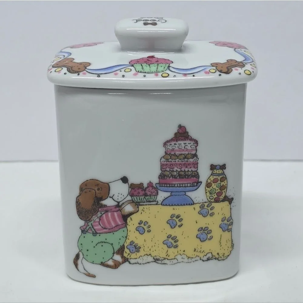 Vintage Good Dog Treat Jar By Bunny Patch Designs 1997